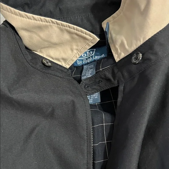 Polo by Ralph Lauren Black Windbreaker Harrington Jacket - Picture 8 of 8